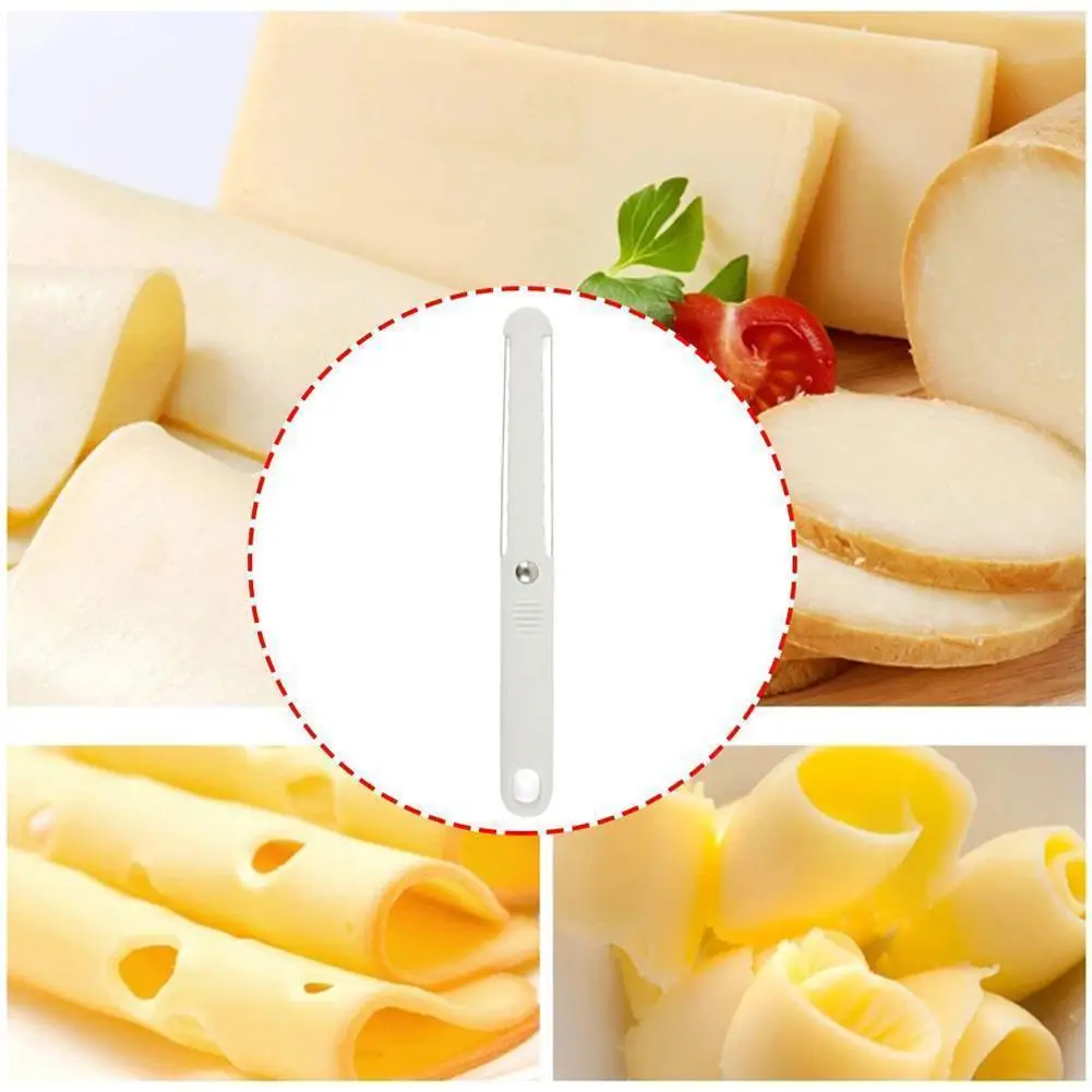 1Pc New Fashion Cheese Butter Slicer Peeler Cutter Tool Plastic Cheese Baking Handle Knife Soft Tools Cooking Thick Wire F4V0
1Pc New Fashion Cheese Butter Slicer Peeler Cutter Tool Plastic Cheese Baking Handle Knife Soft Tools Cooking Thick Wire F4V0