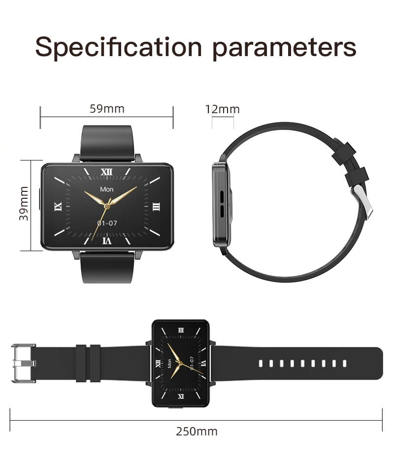 B9+ BT-Call Smart Watch Dual Chip 2.0" Full Touch Screen Heart Rate Blood Pressure 30Days Standby Music Play Men for Android IOS
B9+ BT-Call Smart Watch Dual Chip 2.0" Full Touch Screen Heart Rate Blood Pressure 30Days Standby Music Play Men for Android IOS