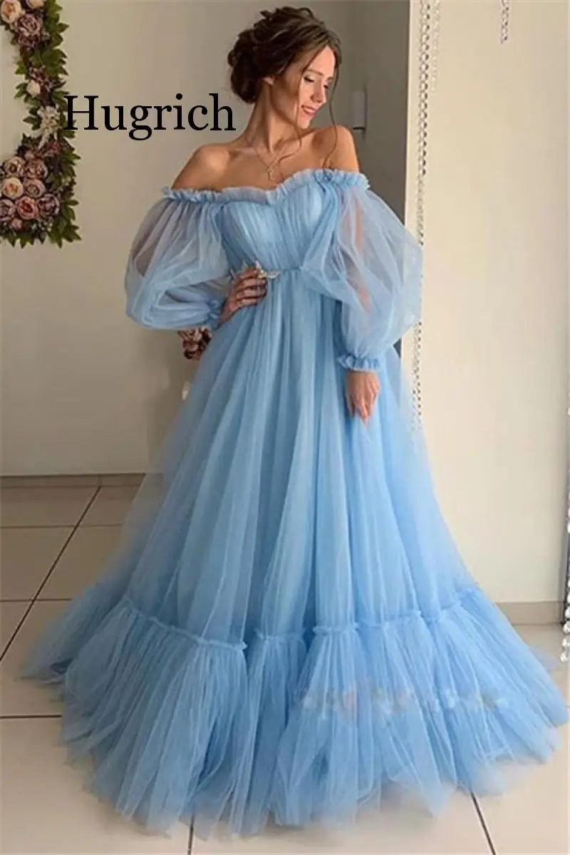 Ladies wedding dress one-shoulder sweet dreamy dress net gauze long-sleeved big swing dress
Ladies wedding dress one-shoulder sweet dreamy dress net gauze long-sleeved big swing dress