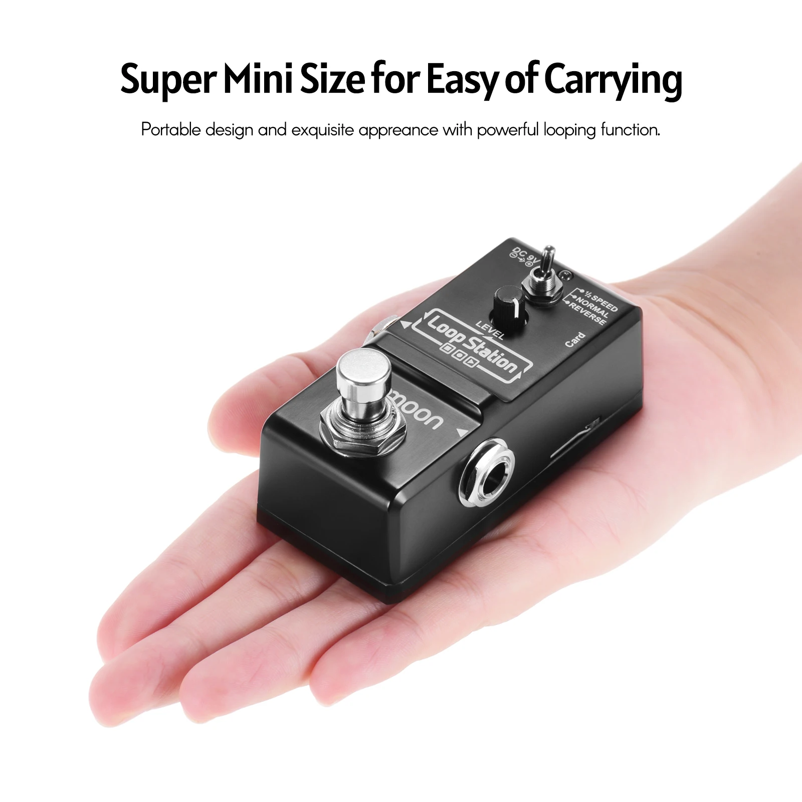 ammoon Loop Station Looper Guitar Pedal Electric Guitar Effect Pedal True Bypass guitar effect overdub undo/redo functions NEW 
ammoon Loop Station Looper Guitar Pedal Electric Guitar Effect Pedal True Bypass guitar effect overdub undo/redo functions NEW