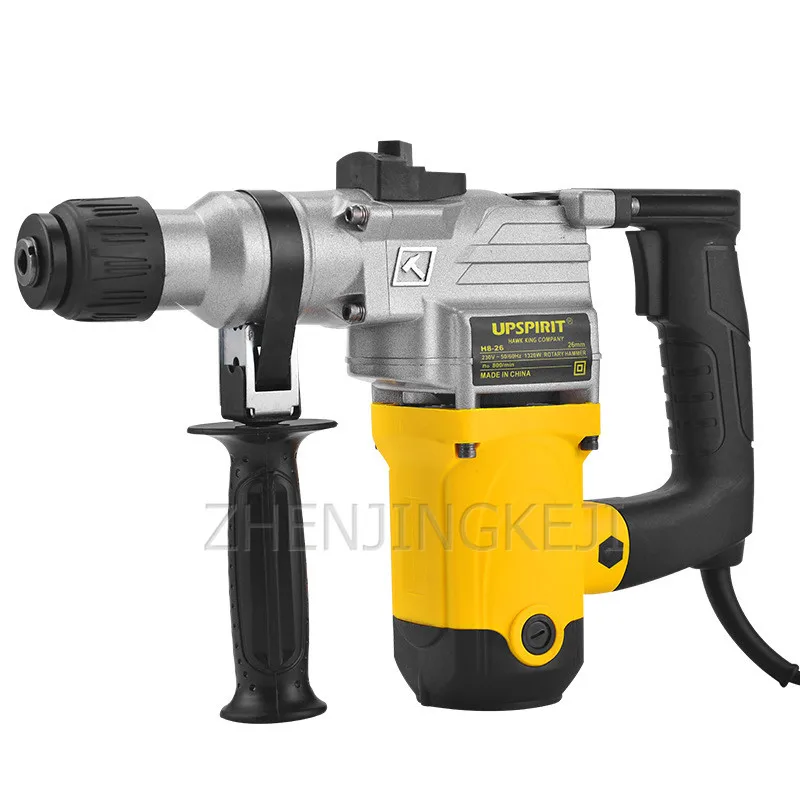 Industrial Grade 26 Electric Hammer Electric Pick Dual-Purpose High-power Impact Drill Home Multi-function Electric Drill Tools
Industrial Grade 26 Electric Hammer Electric Pick Dual-Purpose High-power Impact Drill Home Multi-function Electric Drill Tools