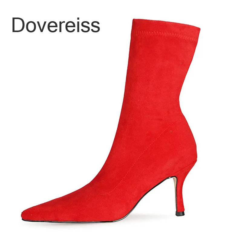 Dovereiss Winter New Fashion Sexy Pointed Toe Blue Grey Yellow Apricot Clear Heels Boots Stilettos Heels Short Boots 43 44 45
Dovereiss Winter New Fashion Sexy Pointed Toe Blue Grey Yellow Apricot Clear Heels Boots Stilettos Heels Short Boots 43 44 45