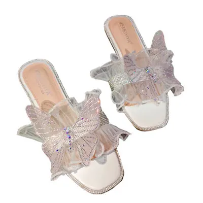 Summer new style handmade lace mesh ruffled women's slippers flat-bottom diamond-studded fairy shoes
Summer new style handmade lace mesh ruffled women's slippers flat-bottom diamond-studded fairy shoes