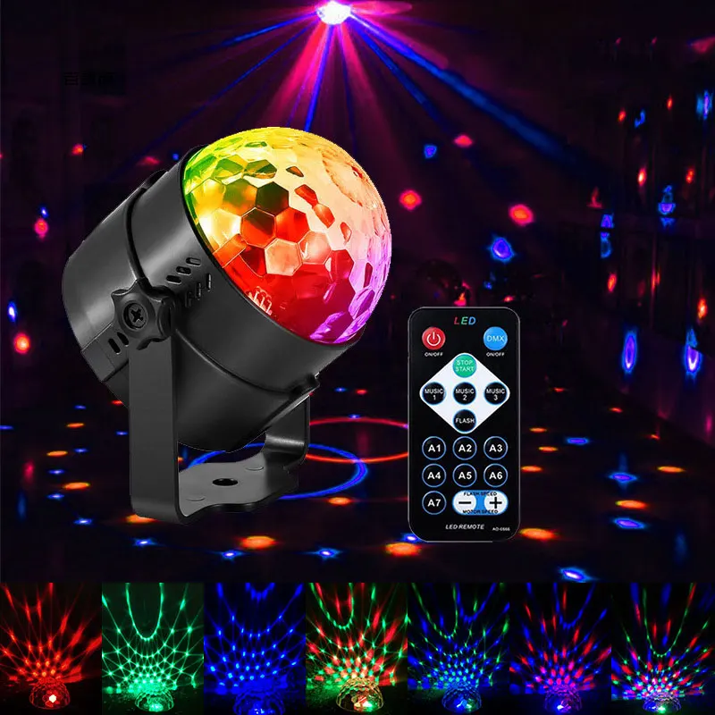Color Crystal Magic Ball Dj Light 3W Small Magic Ball Stage Lamp LED Lantern RGB Voice Control Flash Color Changing Disco Light
Color Crystal Magic Ball Dj Light 3W Small Magic Ball Stage Lamp LED Lantern RGB Voice Control Flash Color Changing Disco Light