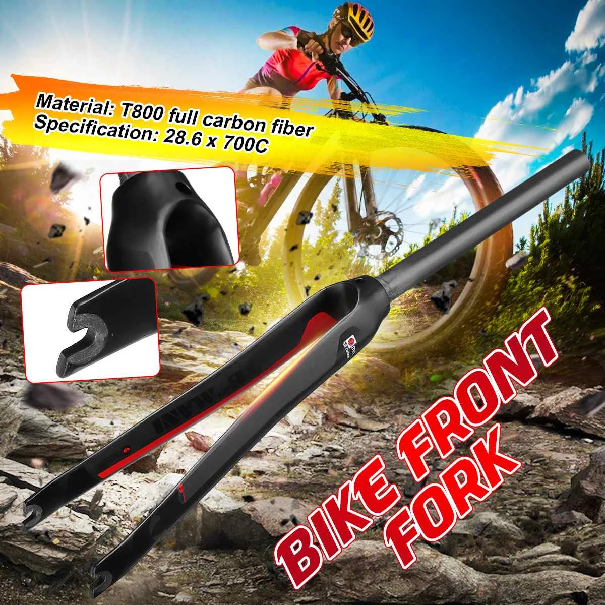 Newest 700C 28.6mm Racing Road Bike Glossy Matt T800 High Strength Carbon Fiber fork Track Fixed Gear Bicycle Front Fork
Newest 700C 28.6mm Racing Road Bike Glossy Matt T800 High Strength Carbon Fiber fork Track Fixed Gear Bicycle Front Fork
