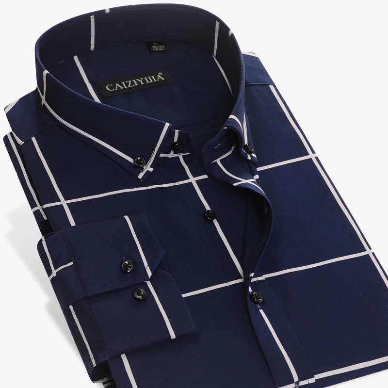 Men's Large Plaid and Check Easy Care Cotton Shirt Long-Sleeve Standard-fit Button Down Collared Casual Gingham Shirts
Men's Large Plaid and Check Easy Care Cotton Shirt Long-Sleeve Standard-fit Button Down Collared Casual Gingham Shirts