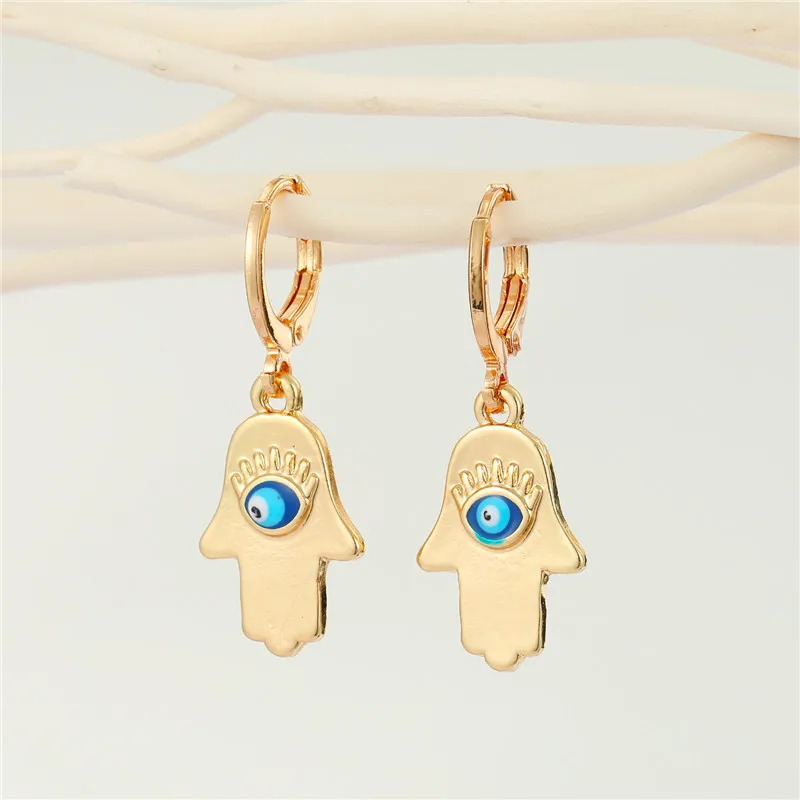 1Pair Vintage Evil Eye Fatima Hand Metal Earrings For Women Ethnic Blue Lucky Eye Hoop Earrings Ear Stud Turkey Jewelry E708
1Pair Vintage Evil Eye Fatima Hand Metal Earrings For Women Ethnic Blue Lucky Eye Hoop Earrings Ear Stud Turkey Jewelry E708