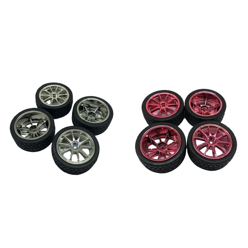 65mm Metal Wheel Rim + Rubber Tires Tyres for RC Smart Robot Car Chassis Part DIY Toy 
65mm Metal Wheel Rim + Rubber Tires Tyres for RC Smart Robot Car Chassis Part DIY Toy