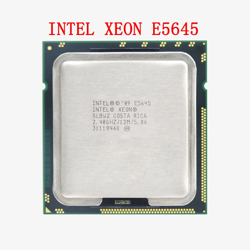 Intel Xeon E5645 Processor 6 Core 2.40GHz 12MB 5.86GT/s LGA 1366 SLBWZ Desktop CPU Support X58 Series Mainboard
Intel Xeon E5645 Processor 6 Core 2.40GHz 12MB 5.86GT/s LGA 1366 SLBWZ Desktop CPU Support X58 Series Mainboard