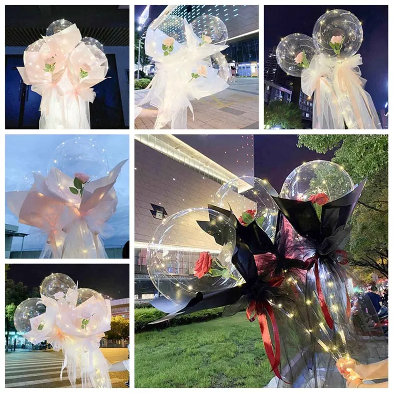 Diy Led Luminous Balloon Rose Bouquet Birthday Wedding Decoration Gift Transparent Balls Diy Led Light with Rose Flower Balloons
Diy Led Luminous Balloon Rose Bouquet Birthday Wedding Decoration Gift Transparent Balls Diy Led Light with Rose Flower Balloons