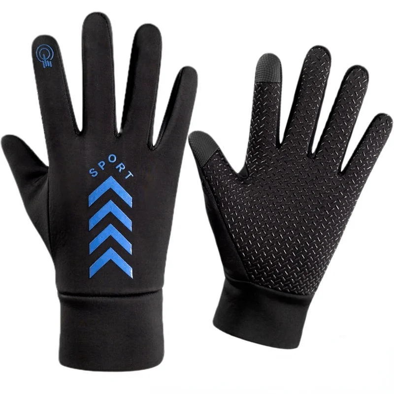 

Outdoor Riding Gloves Men's Winter Sports Touch Screen Warmth Plus Velvet Windproof Waterproof Ski Handsome Biker Motorcycle