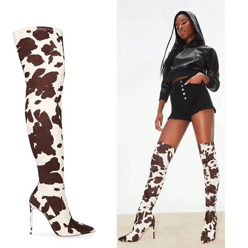 Sexy Nightclub Boots women's Boots Fashion Pointed Elastic Over The Knee Boots Autumn Plus Size High Heels Shoes For Women
Sexy Nightclub Boots women's Boots Fashion Pointed Elastic Over The Knee Boots Autumn Plus Size High Heels Shoes For Women