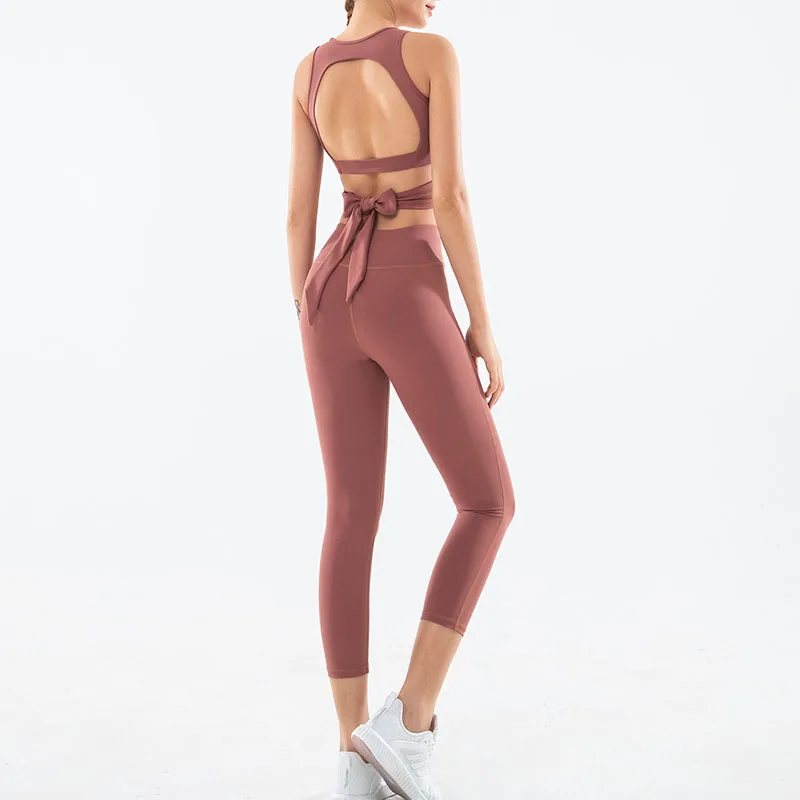 NORMOV Women Sets Summer Backless Hollow Out Bandage Bras And Mid Waist Push Up Leggings Suit Fitness Solid Skinny Sets Woman
NORMOV Women Sets Summer Backless Hollow Out Bandage Bras And Mid Waist Push Up Leggings Suit Fitness Solid Skinny Sets Woman