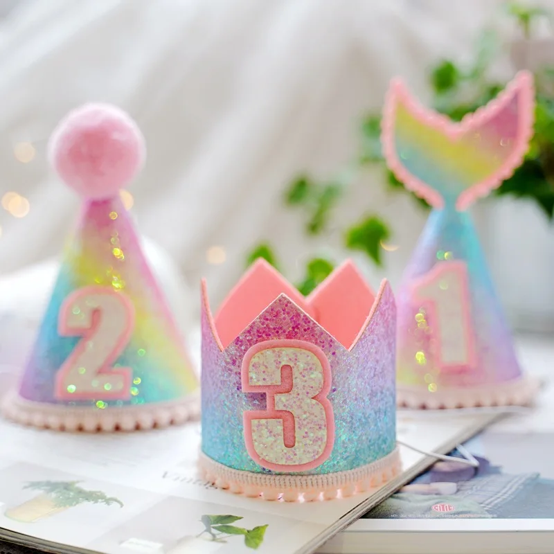 Bling Bling Gradient Birthday Hat Kids 1st First Birthday Party Decorations Photo Props Conical Cap Wedding Mermaid Party Decor
Bling Bling Gradient Birthday Hat Kids 1st First Birthday Party Decorations Photo Props Conical Cap Wedding Mermaid Party Decor