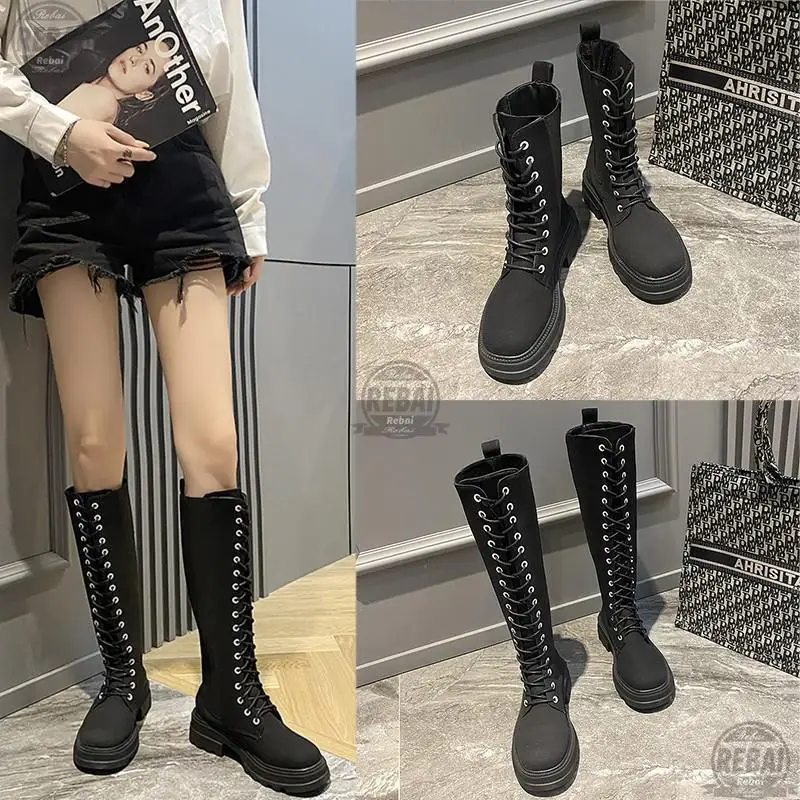 Women Ankle Boots Winter Round Heel And Lace Up Toe Platform 2020 Fashion Shoes For Woman Non-slip Overknee Boots Femme
Women Ankle Boots Winter Round Heel And Lace Up Toe Platform 2020 Fashion Shoes For Woman Non-slip Overknee Boots Femme
