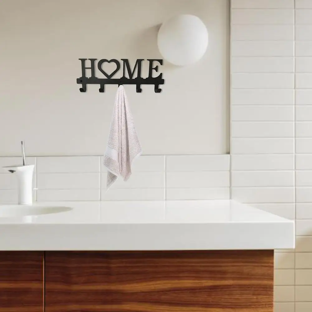 HOME Metal Towel Rack Coat Hook Kitchen Bathroom Bedroom Creative Hook Home Garden Art Wall Decoration With 5 Hooks
HOME Metal Towel Rack Coat Hook Kitchen Bathroom Bedroom Creative Hook Home Garden Art Wall Decoration With 5 Hooks