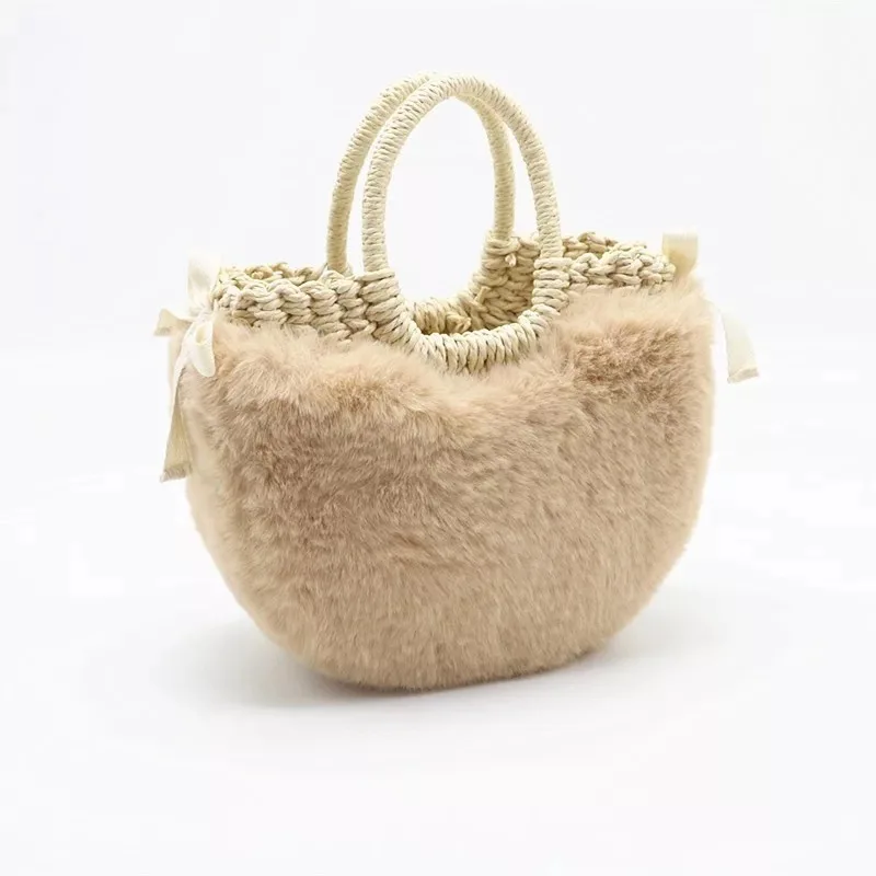 2021 New Straw Handbags Bag Holiday Beach Trend Creativity Four Seasons Round Plush Girl Make-Up Bag Single Shoulder Women Bag
2021 New Straw Handbags Bag Holiday Beach Trend Creativity Four Seasons Round Plush Girl Make-Up Bag Single Shoulder Women Bag
