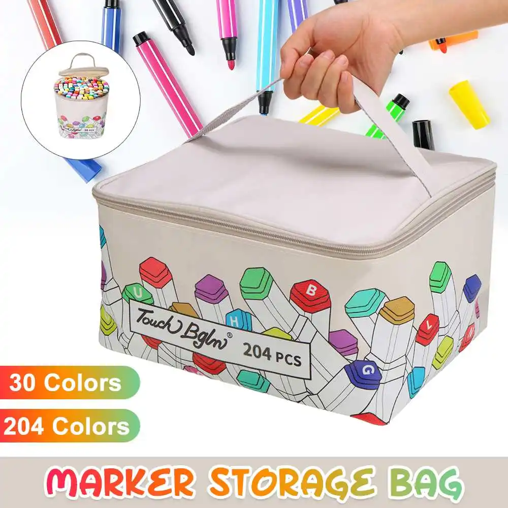 204 Colors Mark Pen Storage Bag Leather Ink Marker Pen Bag for Mark Pen Paint Drawing Storage Organizer Pencil Case
204 Colors Mark Pen Storage Bag Leather Ink Marker Pen Bag for Mark Pen Paint Drawing Storage Organizer Pencil Case