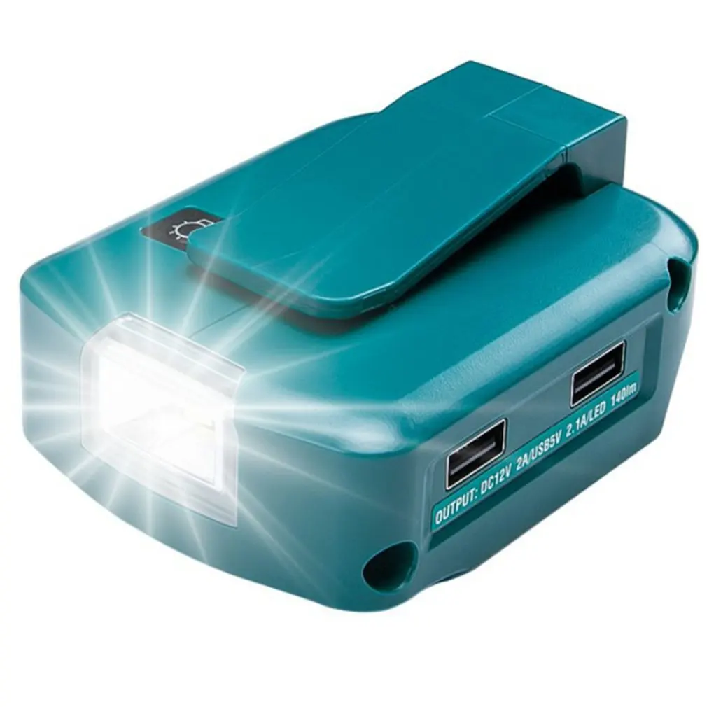 MT45 14.4V / 18V Li-on Battery Dual USB Port With LED Light Spotlight Outdoor Flashlight For Makita Batteries
MT45 14.4V / 18V Li-on Battery Dual USB Port With LED Light Spotlight Outdoor Flashlight For Makita Batteries
