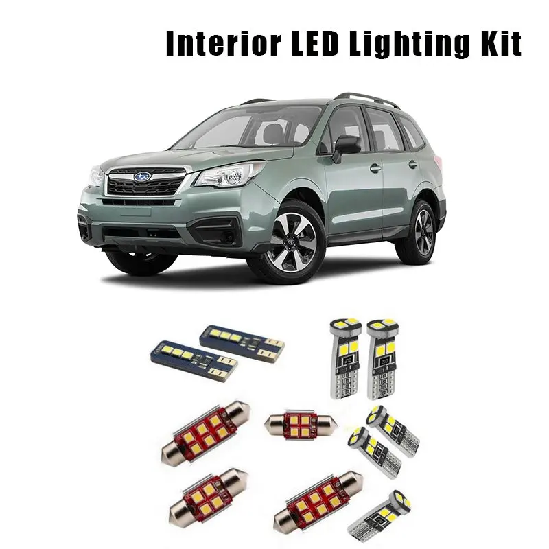 For 2009-2017 2018 2019 Subaru Forester 10pcs White Car LED Bulbs Interior Map Dome Trunk Light Kit Fit Door License Plate Lamp
For 2009-2017 2018 2019 Subaru Forester 10pcs White Car LED Bulbs Interior Map Dome Trunk Light Kit Fit Door License Plate Lamp