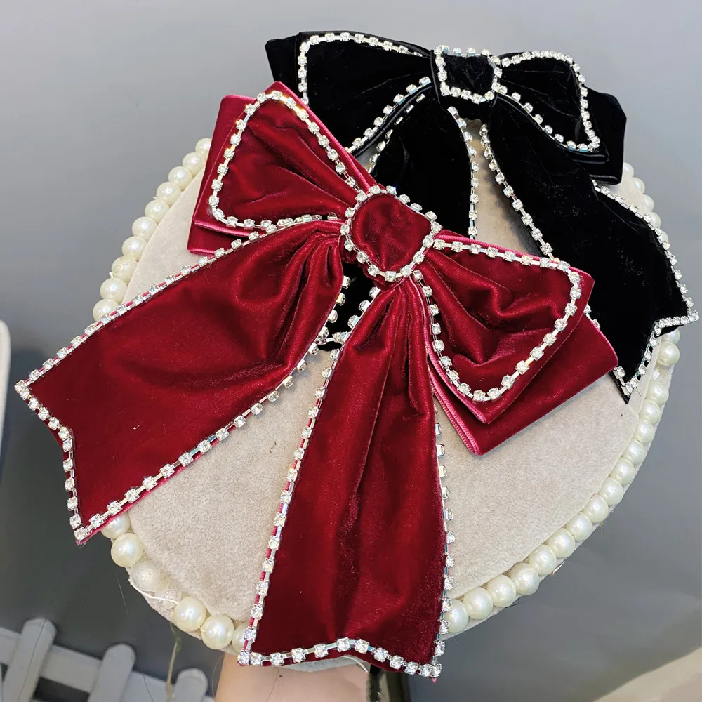 Velvet Big Bow Knot Decor Hair Clip Female Headdress Back Head Hairpin Adult Hairgrips Headwear Hair Accessories for Wholesale
Velvet Big Bow Knot Decor Hair Clip Female Headdress Back Head Hairpin Adult Hairgrips Headwear Hair Accessories for Wholesale