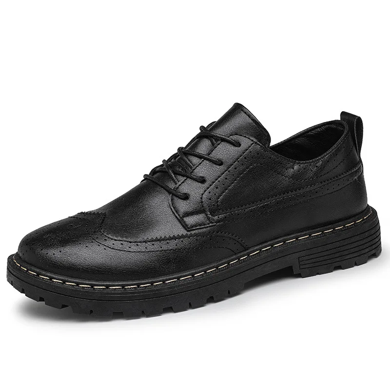 Men Leather Dress shoes Formal Elegant Classic Business Wedding Social Male Fashion Flat Brogue Footwear Party Lace Up
Men Leather Dress shoes Formal Elegant Classic Business Wedding Social Male Fashion Flat Brogue Footwear Party Lace Up