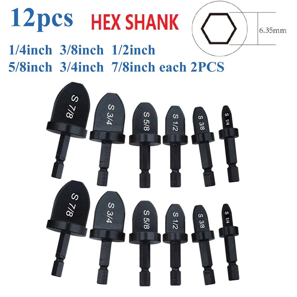 For 1/4 3/8 1/2 5/8 3/4 7/8 Bit HEX Shank 6.35 Tube Expander Drill Bit Set Imperial Tube Pipe Expander Support Swaging Tools
For 1/4 3/8 1/2 5/8 3/4 7/8 Bit HEX Shank 6.35 Tube Expander Drill Bit Set Imperial Tube Pipe Expander Support Swaging Tools