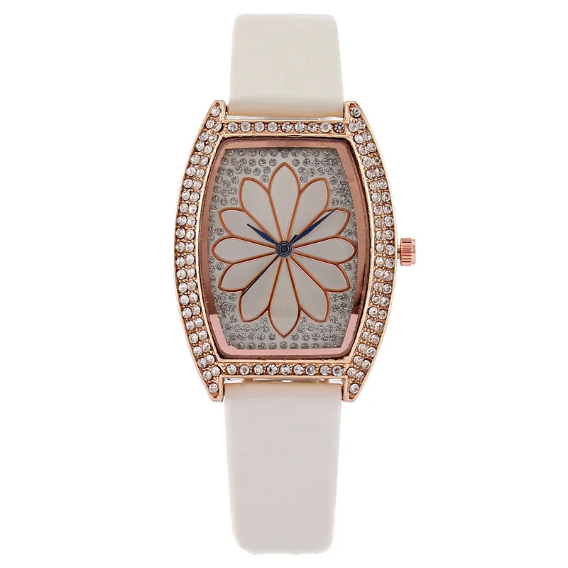 Luxury Women's Wristwatch Tonneau Diamonds Full Diamond Ladies Flowers Quartz Watch Leather Women Quartz Watches Zegarek Damski
Luxury Women's Wristwatch Tonneau Diamonds Full Diamond Ladies Flowers Quartz Watch Leather Women Quartz Watches Zegarek Damski