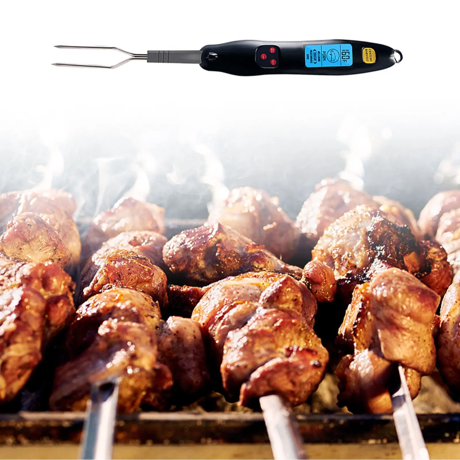 Digital Meat Thermometer With Probe Instant Read Kitchen Fork Type Food Thermometer For Smoker Grill Barbecue
Digital Meat Thermometer With Probe Instant Read Kitchen Fork Type Food Thermometer For Smoker Grill Barbecue