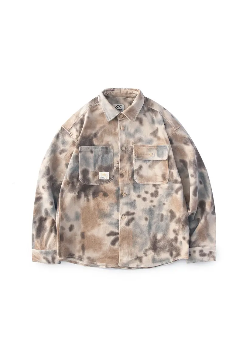 American Retro Double Pocket Corduroy Tooling Spring New Tie-dye Shirt Trendy Streetwear Male Jacket Men Hip Hop Fashion Clothes
American Retro Double Pocket Corduroy Tooling Spring New Tie-dye Shirt Trendy Streetwear Male Jacket Men Hip Hop Fashion Clothes