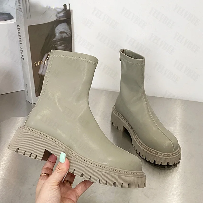 2022 Women's Ankle Boots New Winter Fashion Thick-soled Women's Single Shoes Motorcycle Boots Thick-soled High Boots Women
2022 Women's Ankle Boots New Winter Fashion Thick-soled Women's Single Shoes Motorcycle Boots Thick-soled High Boots Women