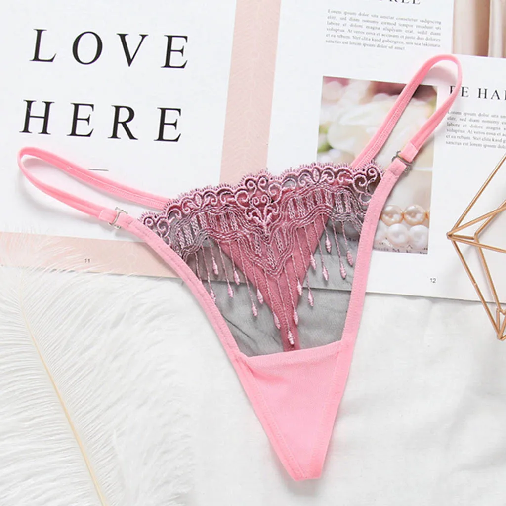 Sexy Panties Women Lace Embroidery Low-Waisted Underwear Hollow Transparent Sexy Lingerie Thongs Temptation G-String Briefs
Sexy Panties Women Lace Embroidery Low-Waisted Underwear Hollow Transparent Sexy Lingerie Thongs Temptation G-String Briefs