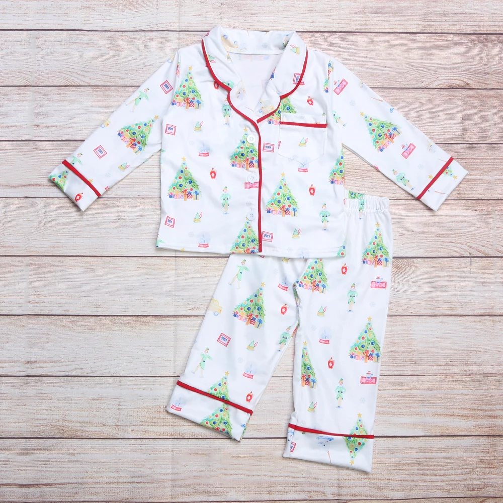 Autumn Clothes White Long Sleeve Top And White Trousers Christmas Tree And Narwhal Print Pattern Girls Pajamas
Autumn Clothes White Long Sleeve Top And White Trousers Christmas Tree And Narwhal Print Pattern Girls Pajamas