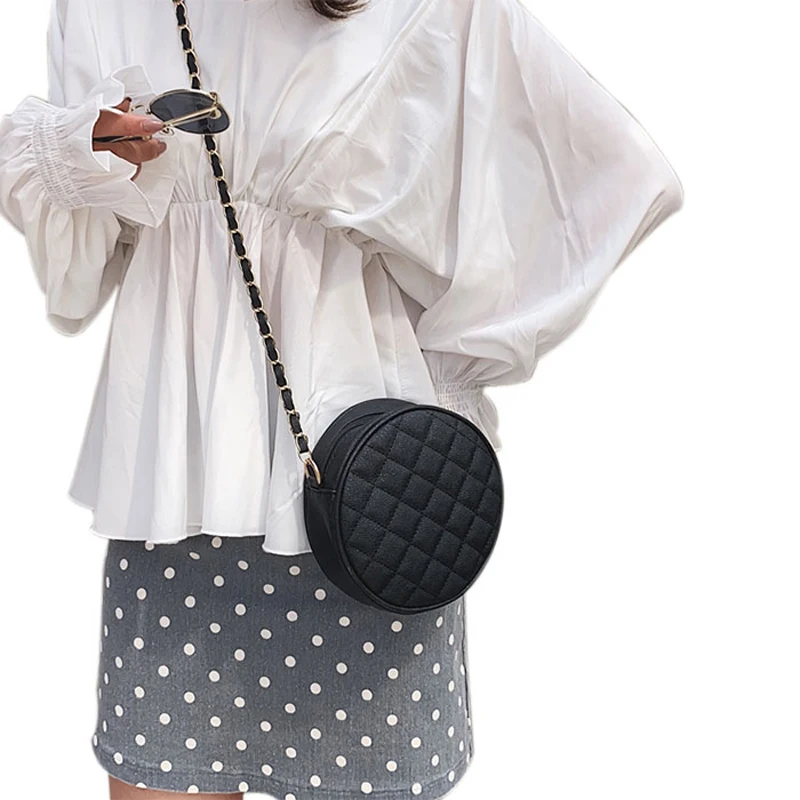 Women Fashion Rhombus Crossbody Bag Small Round Sling Bag PU Leather Circular Purses Zipper Shoulder Bag Waterpoof
Women Fashion Rhombus Crossbody Bag Small Round Sling Bag PU Leather Circular Purses Zipper Shoulder Bag Waterpoof