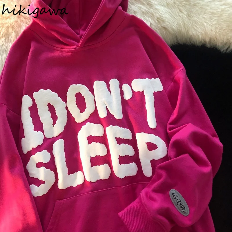Hikigawa Sweatshirt Women Preppy Style Letter Print Hooded Tops Streetwear Loose Casual Pullover Coat Korean Fashion Hoodies
Hikigawa Sweatshirt Women Preppy Style Letter Print Hooded Tops Streetwear Loose Casual Pullover Coat Korean Fashion Hoodies