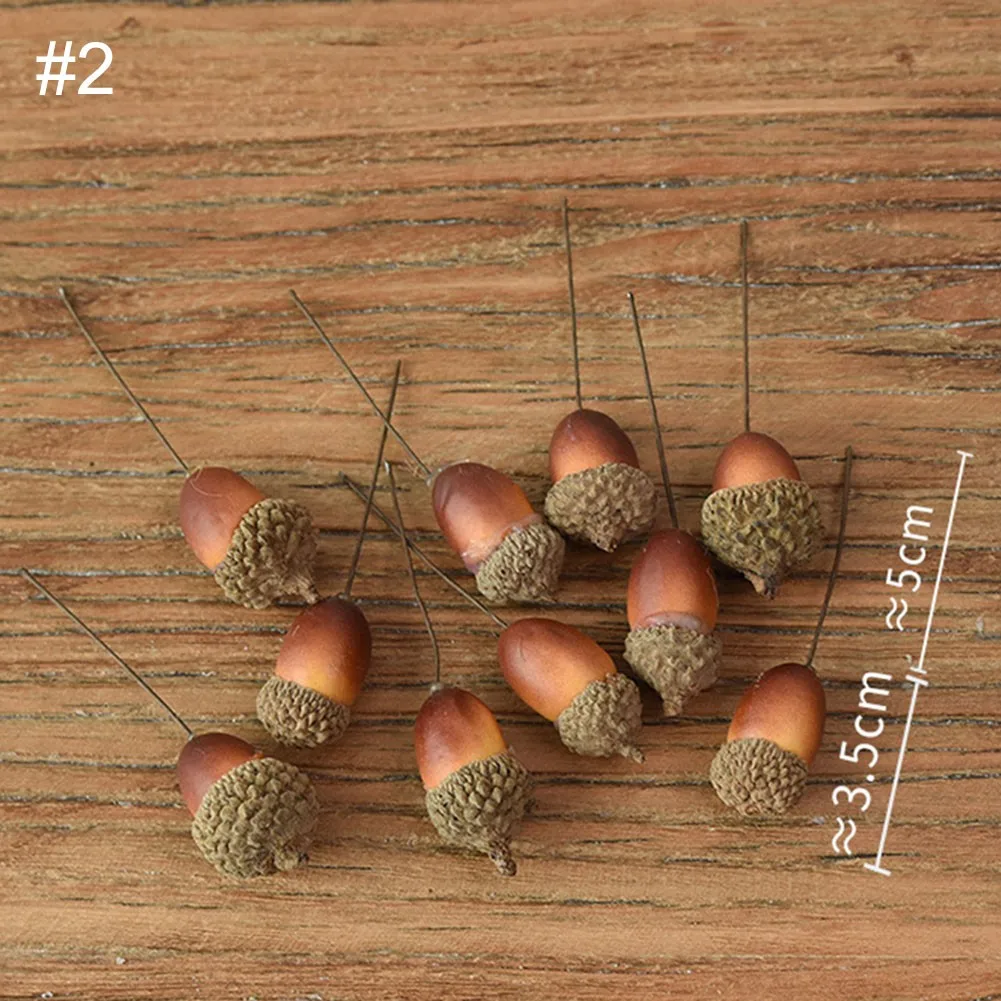 10pcs Christmas Artificial Acorn Plastic Fake Fruit Party Xmas Tree Decoration With Pole Natale
10pcs Christmas Artificial Acorn Plastic Fake Fruit Party Xmas Tree Decoration With Pole Natale