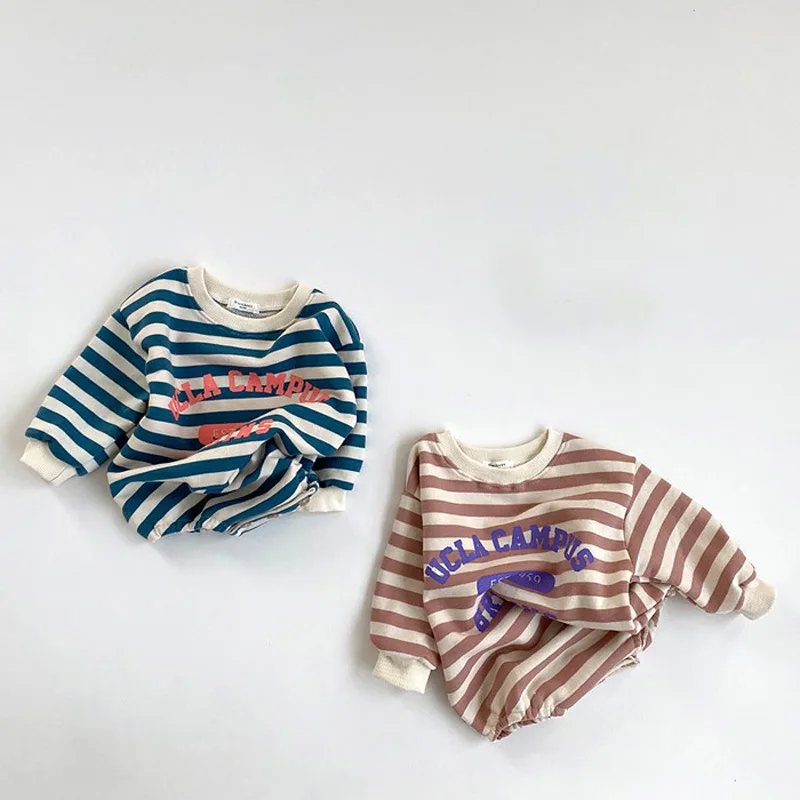 Baby Clothes Overalls Baby Bodysuit Long Sleeves Striped Baby Girls Clothes Boys Clothing Cotton Letter Print Baby Jumpsuit 0-2Y
Baby Clothes Overalls Baby Bodysuit Long Sleeves Striped Baby Girls Clothes Boys Clothing Cotton Letter Print Baby Jumpsuit 0-2Y