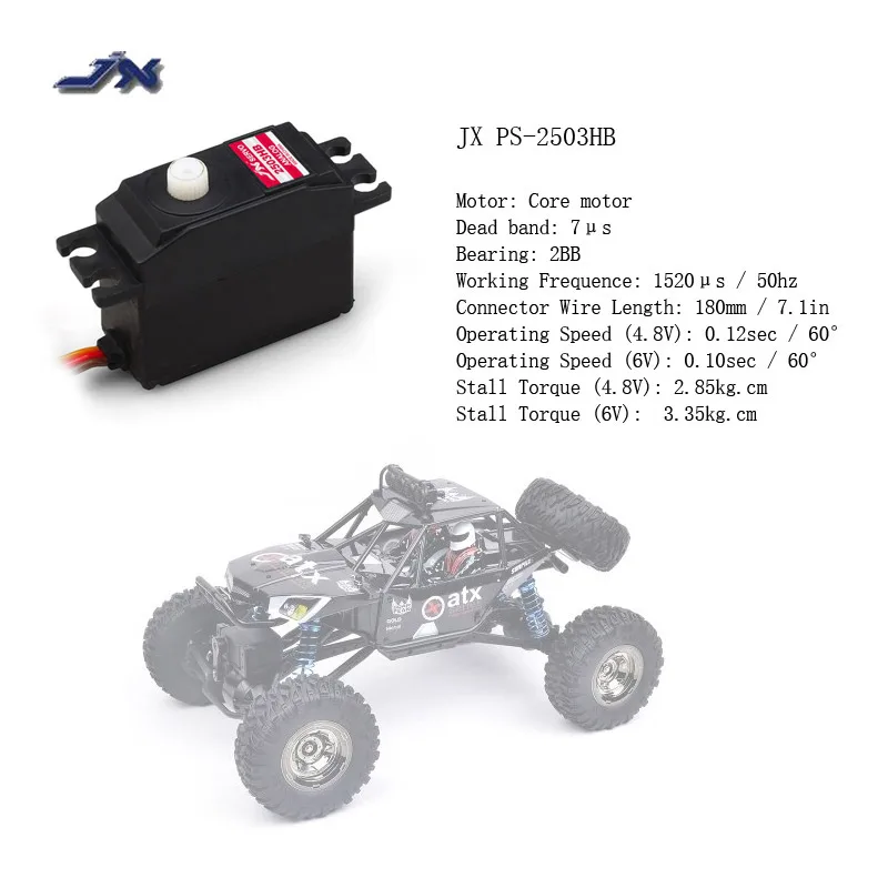 JX 4.8V-6V 3.35kg Digital Plastic Gear Analog Mini Servo Aluminums Case for HPI AXIAL Redcat HSP 1/12 RC car
JX 4.8V-6V 3.35kg Digital Plastic Gear Analog Mini Servo Aluminums Case for HPI AXIAL Redcat HSP 1/12 RC car