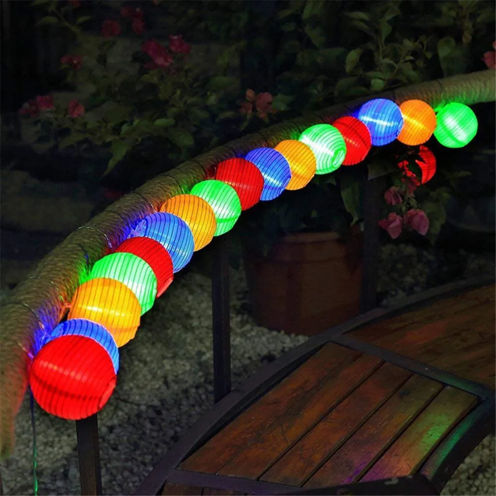 Solar 20/30/50 LEDs Lantern Ball String Lights Waterproof Outdoor Solar Decorative String Lights for Patio Garden Wedding Party
Solar 20/30/50 LEDs Lantern Ball String Lights Waterproof Outdoor Solar Decorative String Lights for Patio Garden Wedding Party