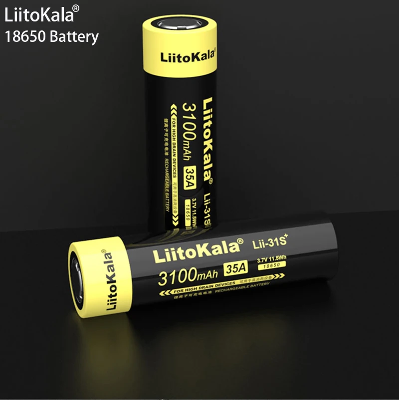 1-10PCS LiitoKala New Lii-31S 18650 Battery 3.7V Li-ion 3100mA Instant maximum 35A Power battery For high drain devices.
1-10PCS LiitoKala New Lii-31S 18650 Battery 3.7V Li-ion 3100mA Instant maximum 35A Power battery For high drain devices.