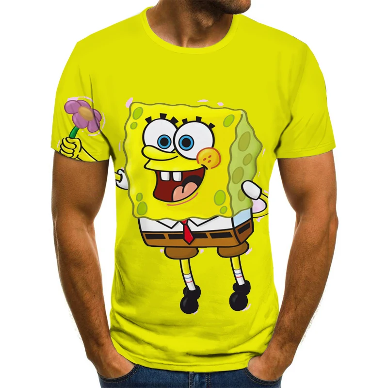 2021 New Yellow Sponge Anime T-shirt 3d Printing Solid Color Polyester Cute Children's T-shirt Small Size Short Sleeve
2021 New Yellow Sponge Anime T-shirt 3d Printing Solid Color Polyester Cute Children's T-shirt Small Size Short Sleeve