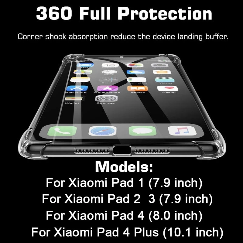 Shockproof silicone case for Xiaomi MiPad2 MiPad3 MiPad4 MiPad 2 3 4 Plus 7.9 8.0 transparent rubber back cover flexible bumper
Shockproof silicone case for Xiaomi MiPad2 MiPad3 MiPad4 MiPad 2 3 4 Plus 7.9 8.0 transparent rubber back cover flexible bumper
