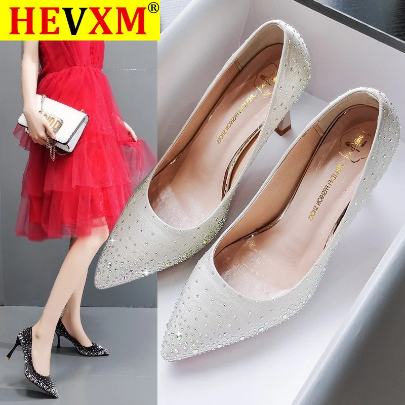 2020 Women Pumps High Heels Shoes Pointed Toe Brand Woman Wedding Shoes Spring Summer Thin Heels Office Lady Dress Shoes 9CM
2020 Women Pumps High Heels Shoes Pointed Toe Brand Woman Wedding Shoes Spring Summer Thin Heels Office Lady Dress Shoes 9CM
