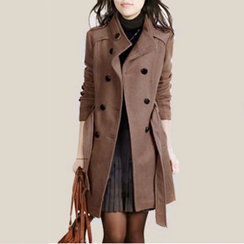 2021 Wool Coat Long Sleeve Winter Women's Pocket Slim Parka Large Size European Style Fashion Ladies Autumn Wool Coat Women's
2021 Wool Coat Long Sleeve Winter Women's Pocket Slim Parka Large Size European Style Fashion Ladies Autumn Wool Coat Women's