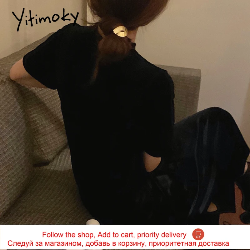 Yitimoky Vintage High Waist Long Dress for Women 2021 Oversize Short Sleeve O-Neck Unicolor Summer Clothes Korean Fashion Black
Yitimoky Vintage High Waist Long Dress for Women 2021 Oversize Short Sleeve O-Neck Unicolor Summer Clothes Korean Fashion Black