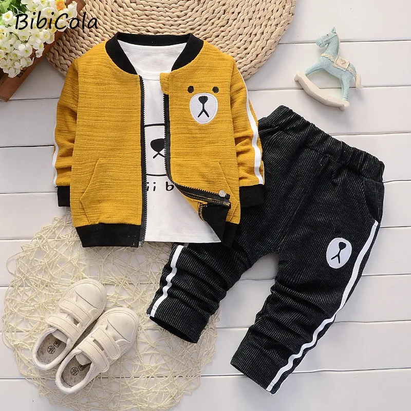 Комплект одежды BibiCola для маленьких мальчиков детская одежда на весну осень