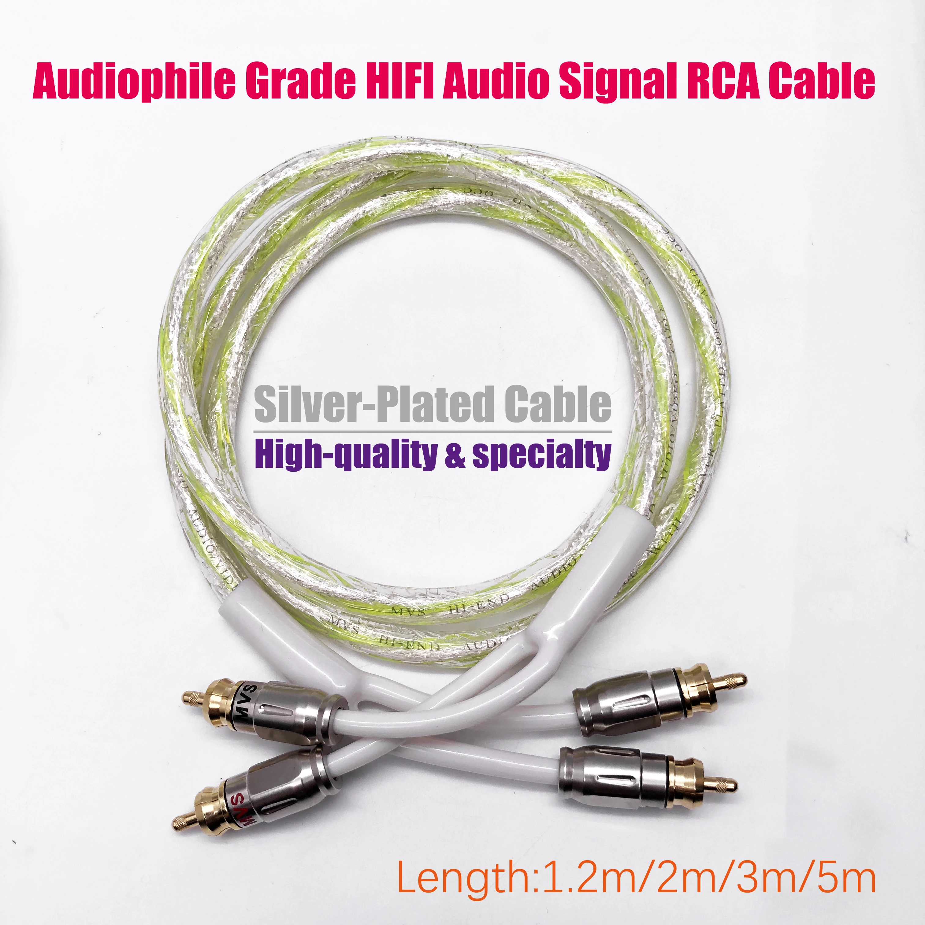 Высококачественный Hi-Fi музыкальный аудио Серебряный RCA кабель, позолоченный штекер из углеродного волокна, MC-SILVER провод, профессиональный уровень температур
Высококачественный Hi-Fi музыкальный аудио Серебряный RCA кабель, позолоченный штекер из углеродного волокна, MC-SILVER провод, профессиональный уровень температур