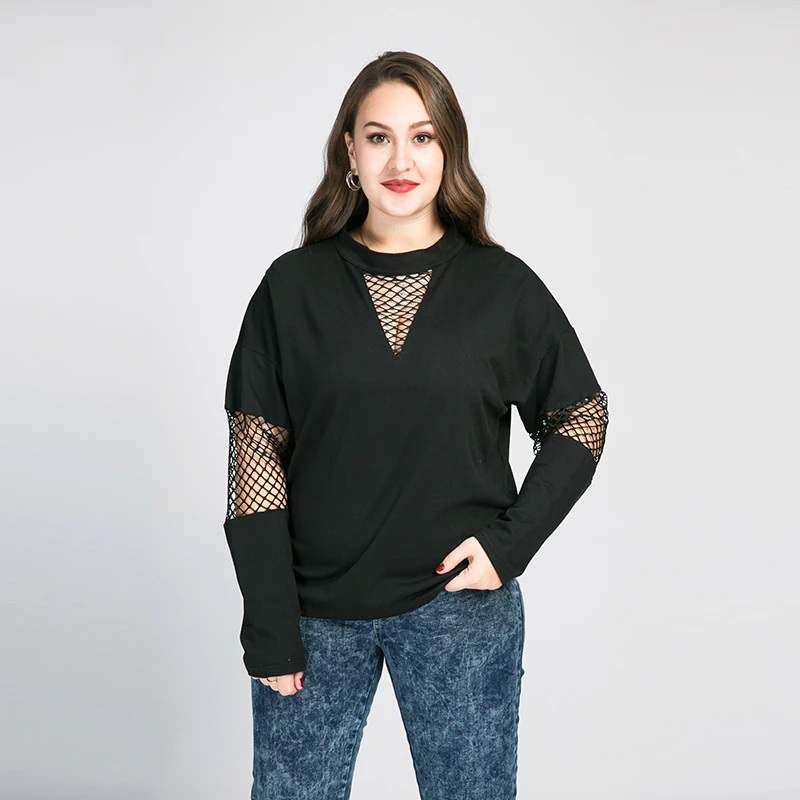 Открытыми пальцами с глубоким вырезом, сеточной подкладкой шить 2XL для 8XL размера плюс блузки на каждый день женские пуловеры, топы с длинным...
Открытыми пальцами с глубоким вырезом, сеточной подкладкой шить 2XL для 8XL размера плюс блузки на каждый день женские пуловеры, топы с длинным...