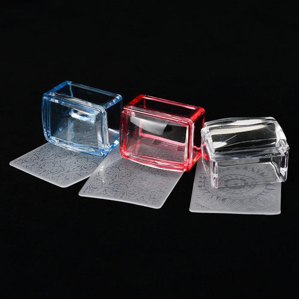 1Set Jelly Silicone Nails Art Stamping Scraper Clear Blue Red Rectangle Stamper for Polish Printing DIY Nail Manicure Tool
1Set Jelly Silicone Nails Art Stamping Scraper Clear Blue Red Rectangle Stamper for Polish Printing DIY Nail Manicure Tool