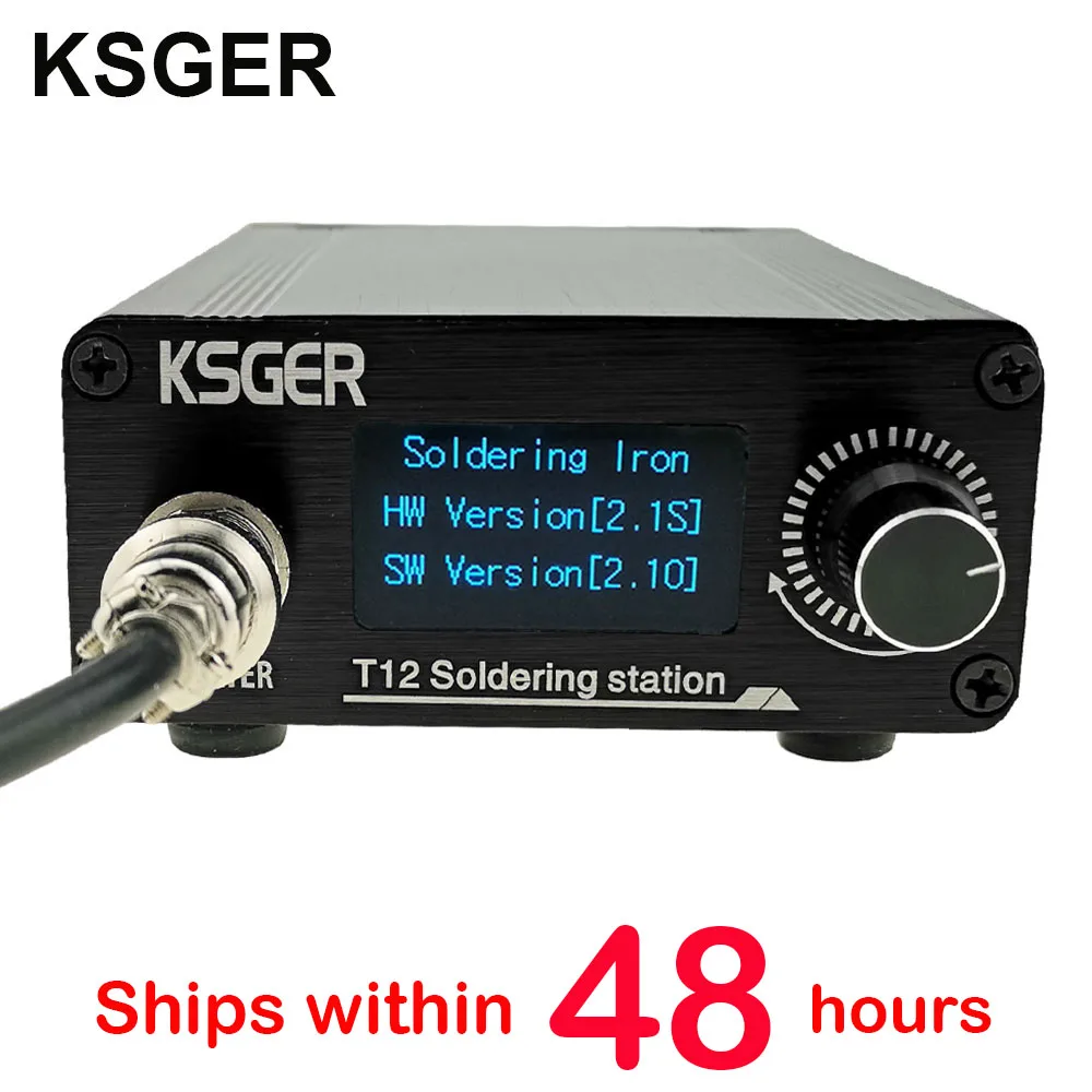 KSGER T12 паяльная станция STM32 V2.1S OLED сварочные инструменты для пайки наконечники